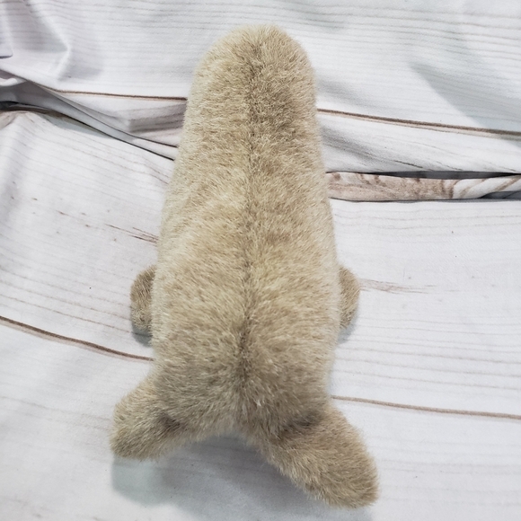 Gund Walrus Plush Stuffed Animal Fuzzy Brown 10 Inch 1986 - Picture 6 of 9